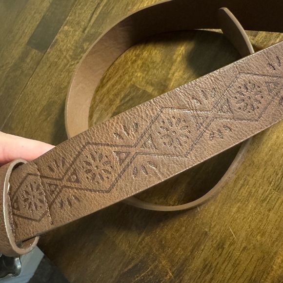 SHEIN Brown Belt with Turquoise Accents - Picture 3 of 3